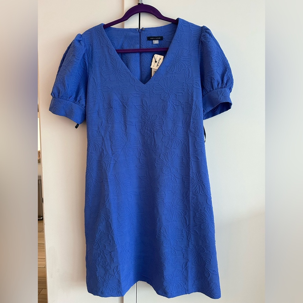 Tommy Hilfiger Textured Blue Dress